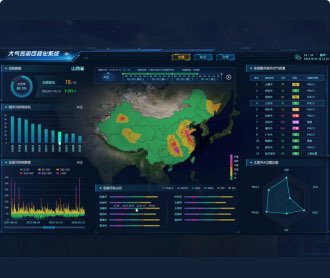 青海師范大學——大氣污染可視化系統界面視覺設計
